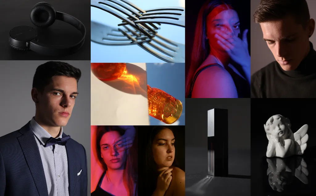 Full grid of ten studio photographs