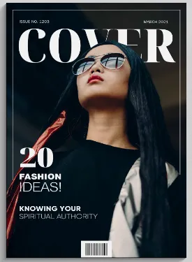 Cover: model in sunglasses, headline 20 fashion ideas