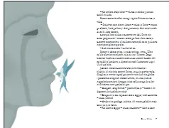 Interior spread with a grey profile and a small swallow